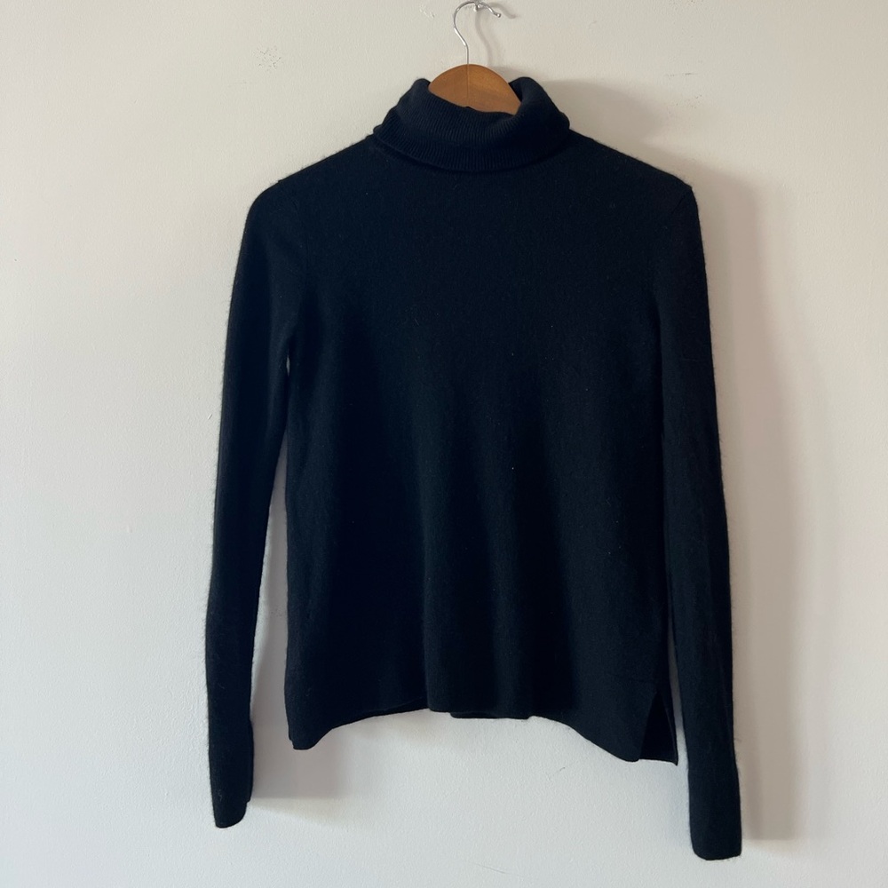 Neiman Marcus Black Turtleneck Sweater